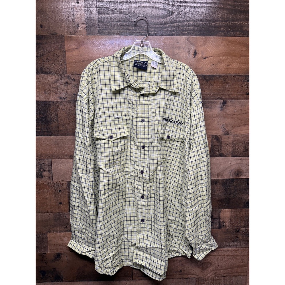 MECCA‎ USA Mens Plaid Long Sleeve Button Up Shirt Size Large